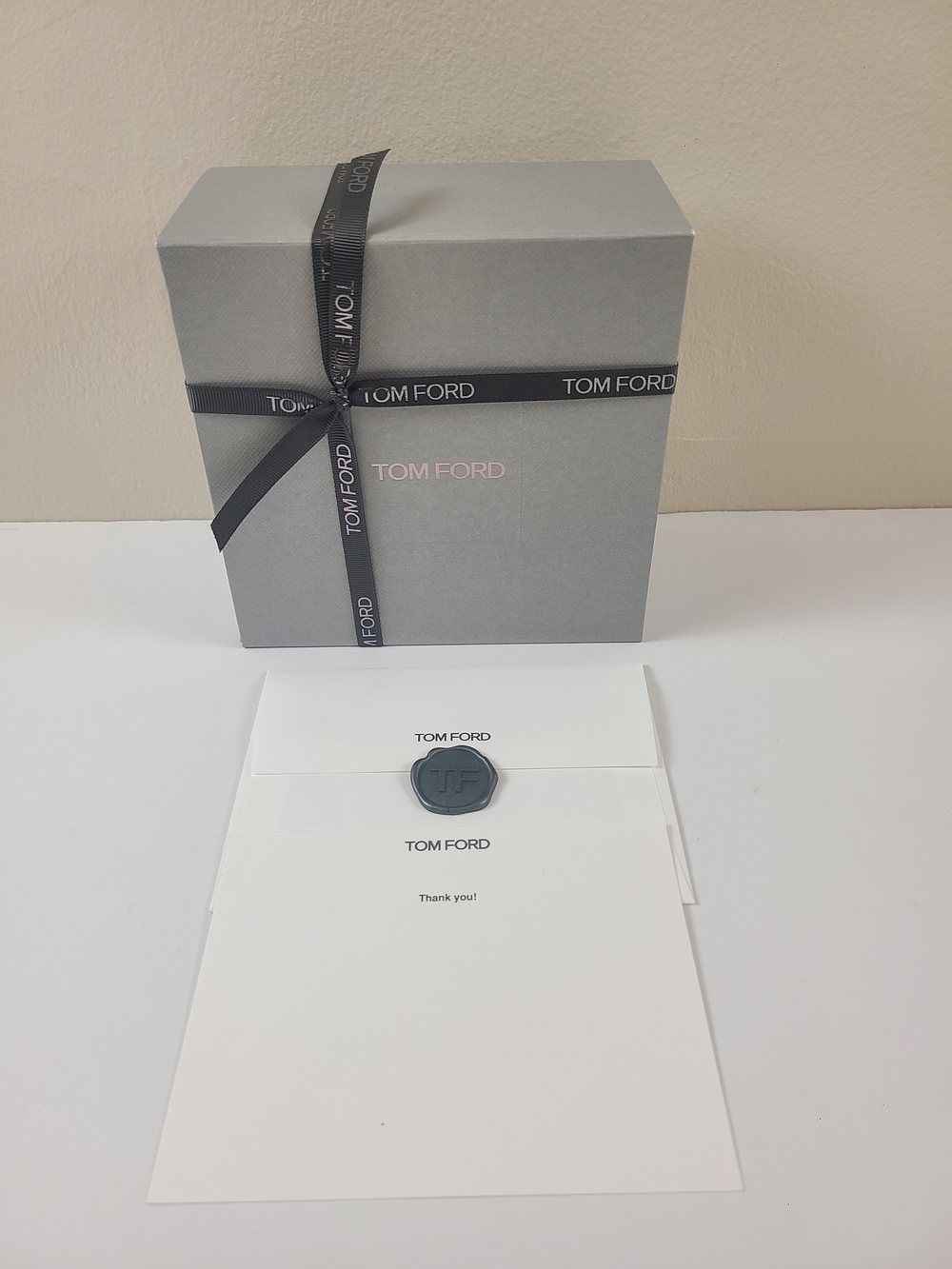 Tom Ford Gift Box with Ribbon & Card Gift Wrapping Box Groom